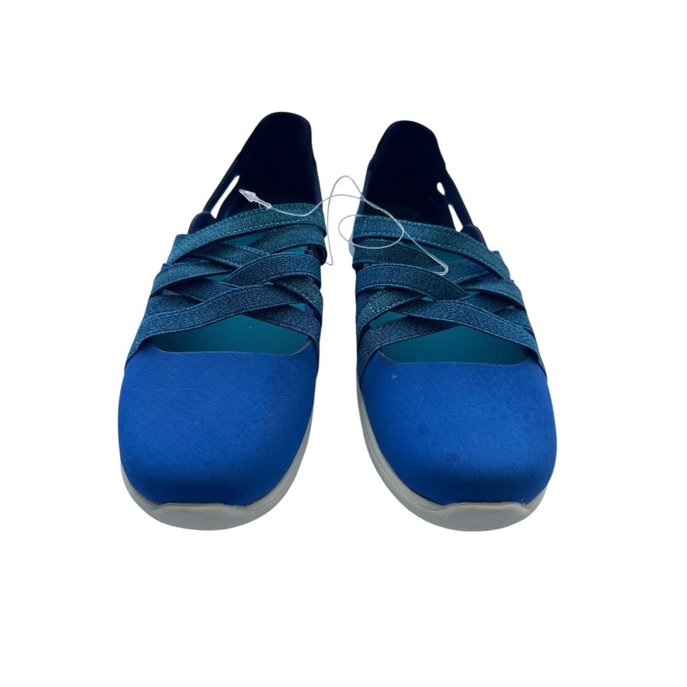 Merrell Mary Jane Flats Womens Blue Elastic Strap Sporty Casual Walking Shoes